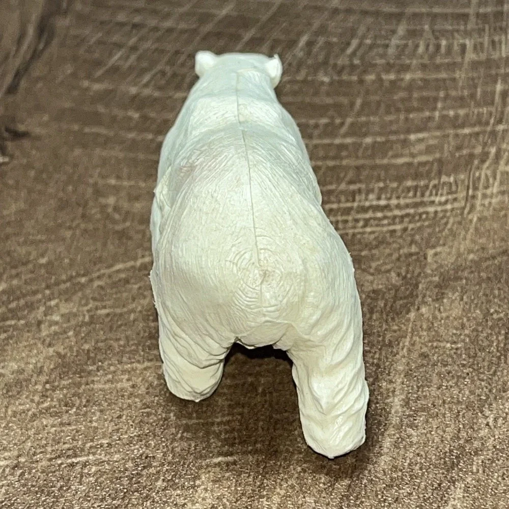 England BRITAINS LTD VINTAGE 1970s ZOO‎ ANIMAL FIGURE POLAR BEAR Plastic